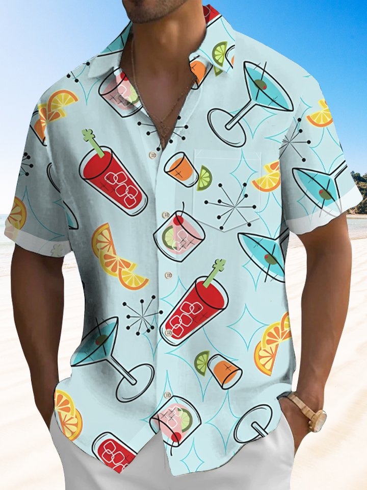 Alohadaddy Hawaiian Aloha Tiki Cocktail Shirt