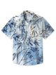 Alohadaddy Tropical Plant Hawaiian Bamboo Ink Smudged Shirt
