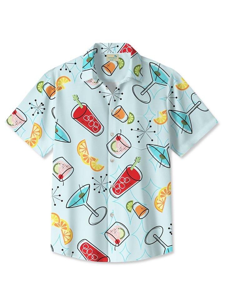 Alohadaddy Hawaiian Aloha Tiki Cocktail Shirt