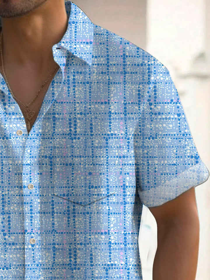Alohadaddy Retro Geometric Textured Print Men&