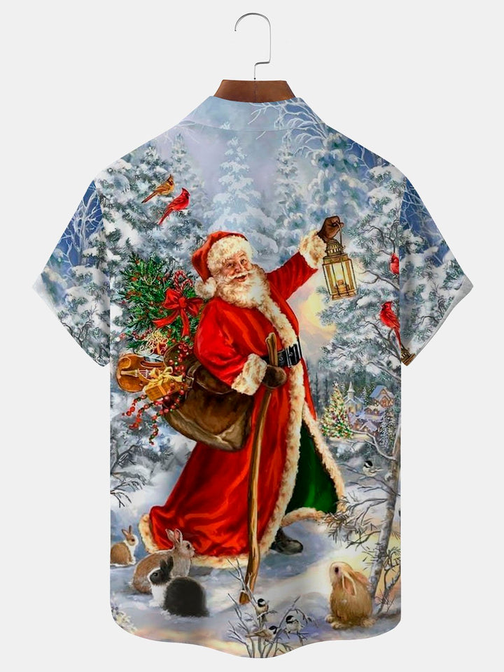 Alohadaddy Christmas Xmas Santa Print Men&