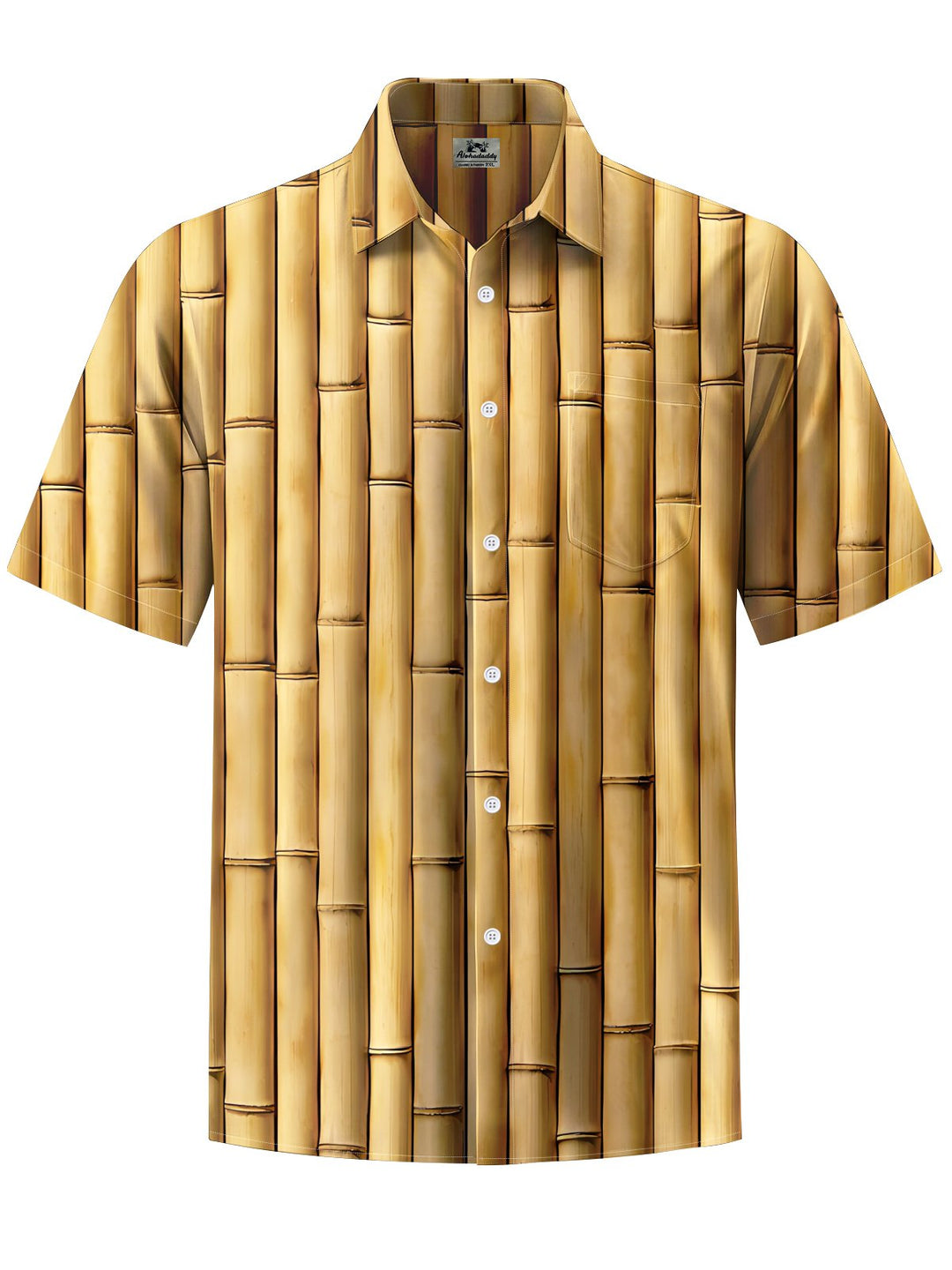 Alohadaddy® Casual Bamboo Art Print Moisture Wicking Men&