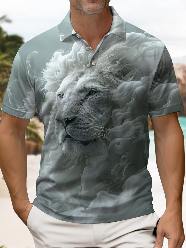 Alohadaddy® Hawaiian Lion Head Art Print Men&