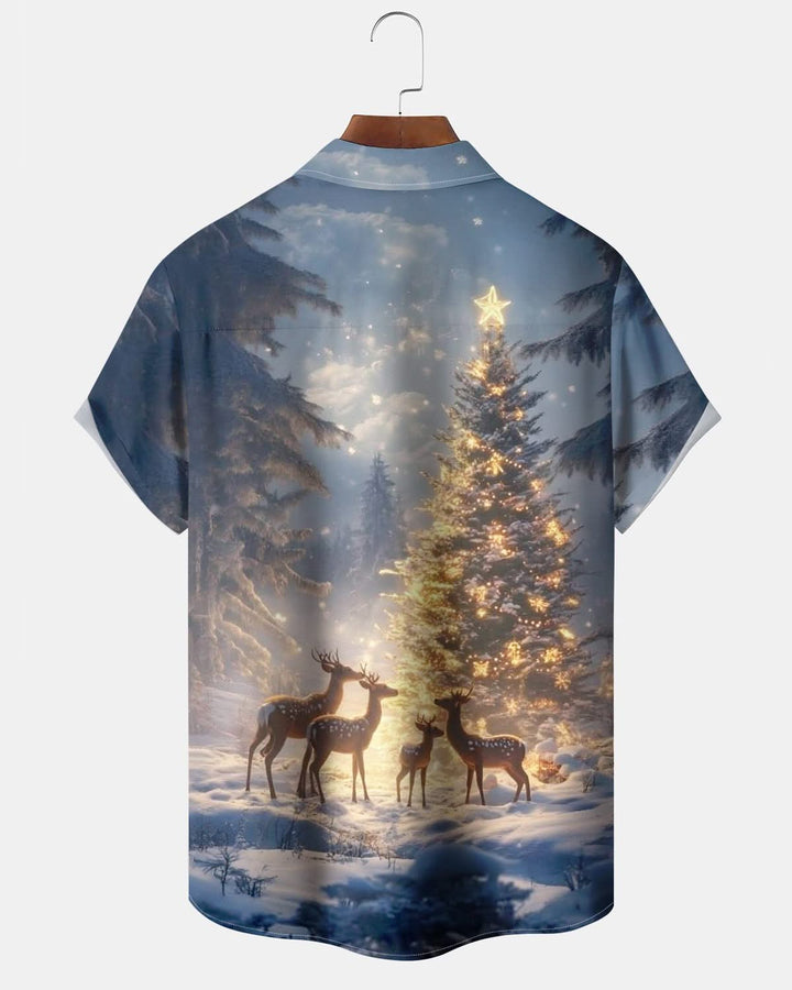 Alohadaddy® Christmas Tree  Elk Print Men&
