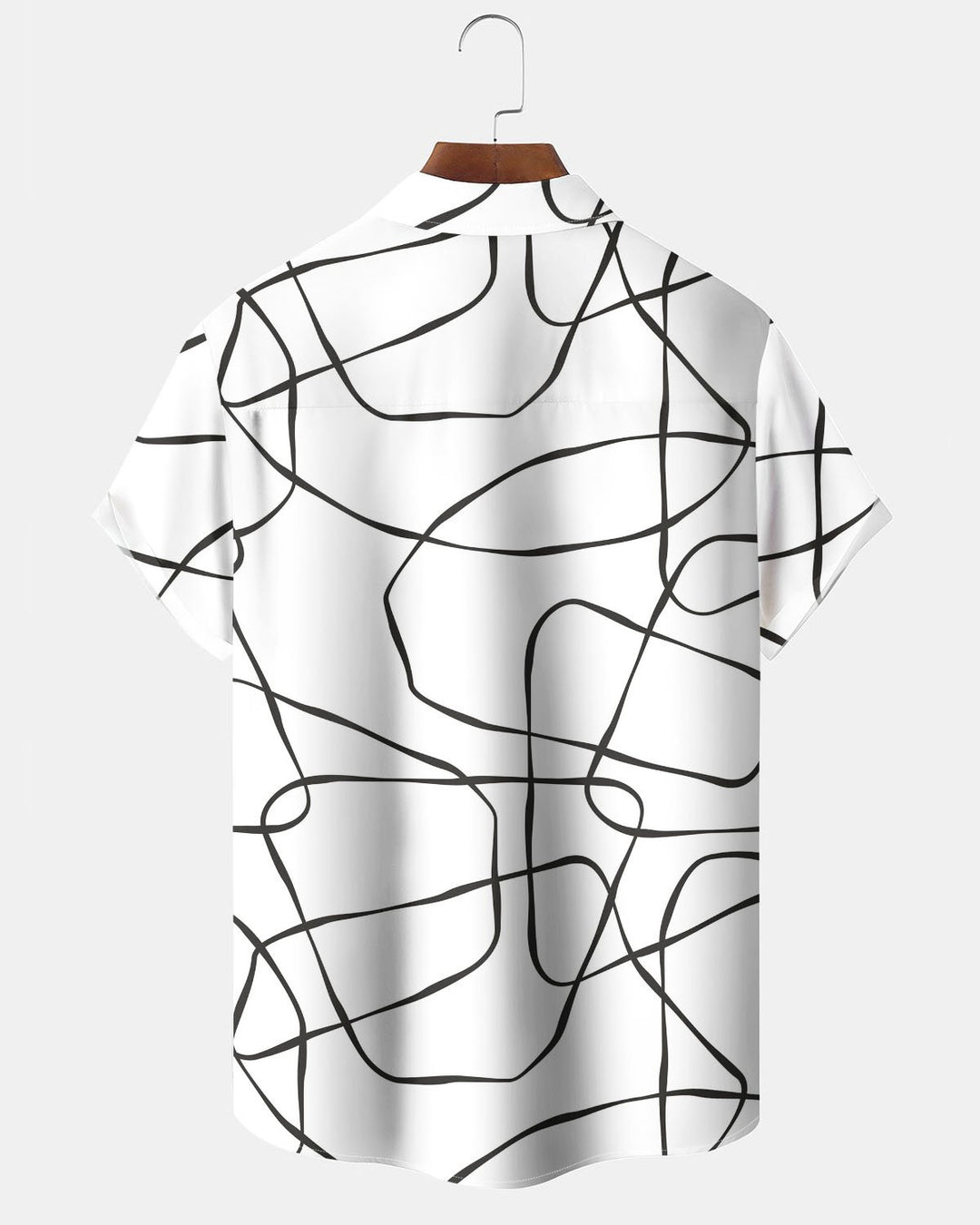 Alohadaddy® Casual Abstract Striped Print Art Button Cardigan Pocket Men&