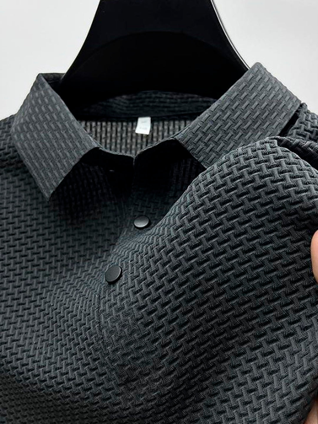 Camisa tipo polo con solapa abotonada de seersucker de secado rápido para hombre de Alohadaddy Retro Basics, tallas grandes