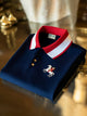 Alohadaddy® Men's Classic Solid Horse Logo Business Button-Down Polo Shirt Big & Tall