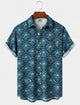 Alohadaddy® Men's Short-Sleeve Button-Down Shirt with Pocket  Floral Print