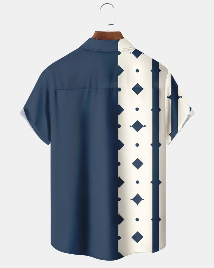 Alohadaddy® Casual Polka Dot Geometric Print Men&