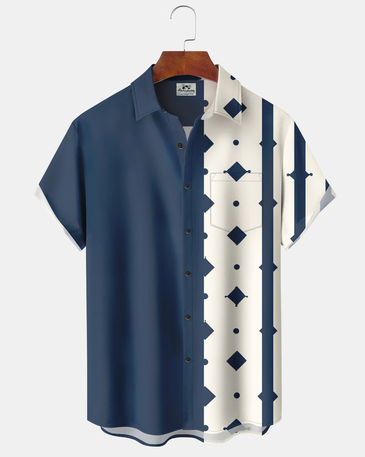 Alohadaddy® Casual Polka Dot Geometric Print Men&