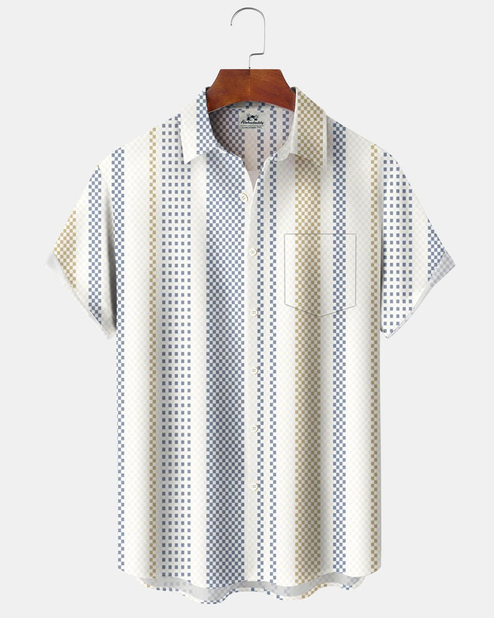 Alohadaddy® Basic Striped Print Men&