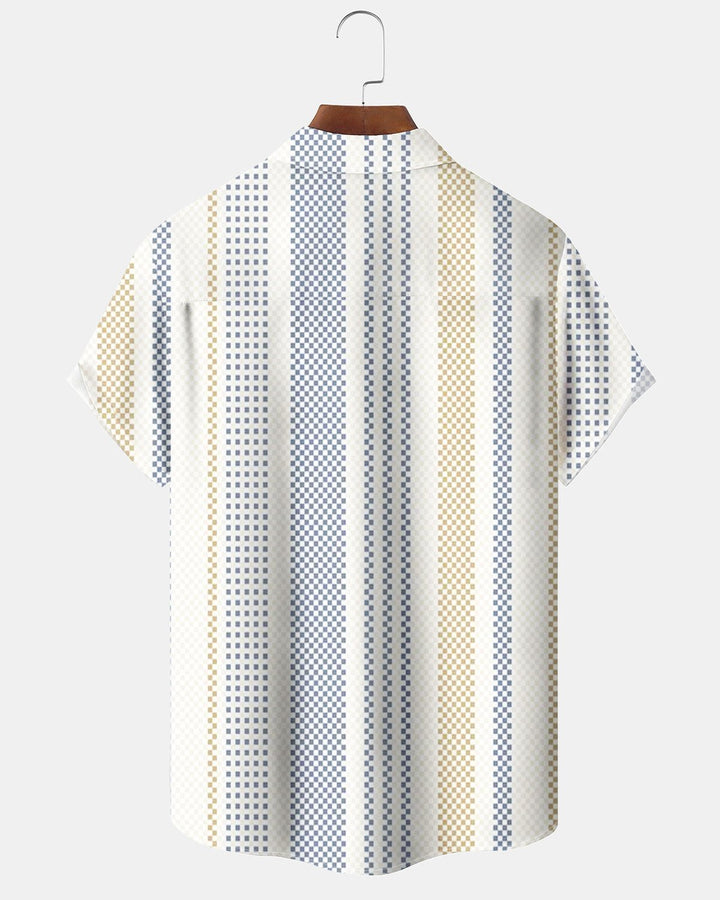 Alohadaddy® Basic Striped Print Men&