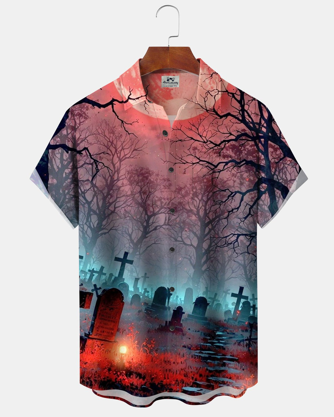 Alohadaddy® Halloween Tombstone Print Men&