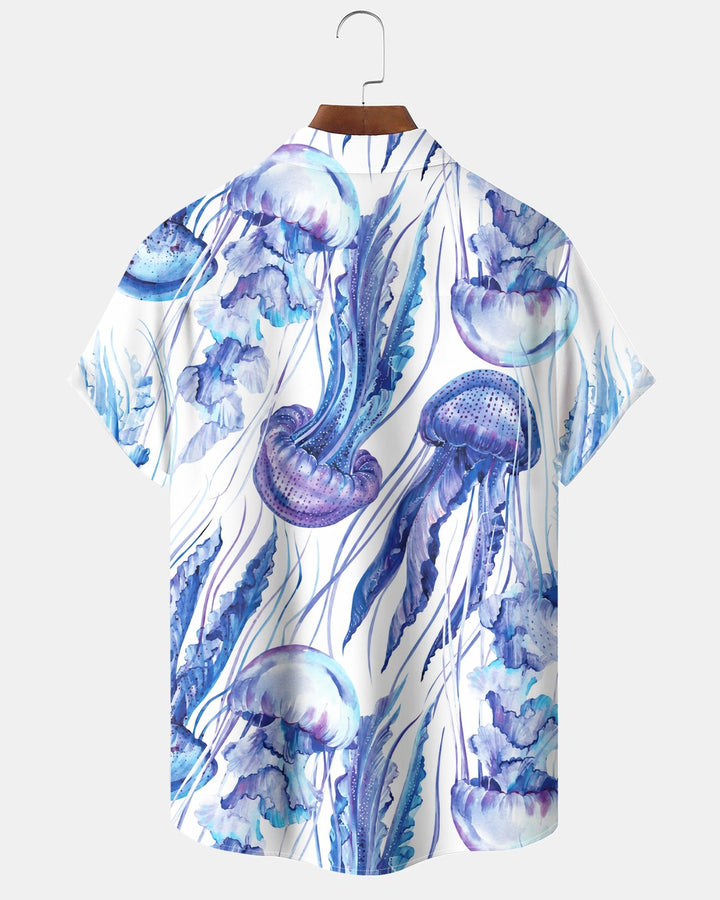 Alohadaddy® Casual Jellyfish Print Men&