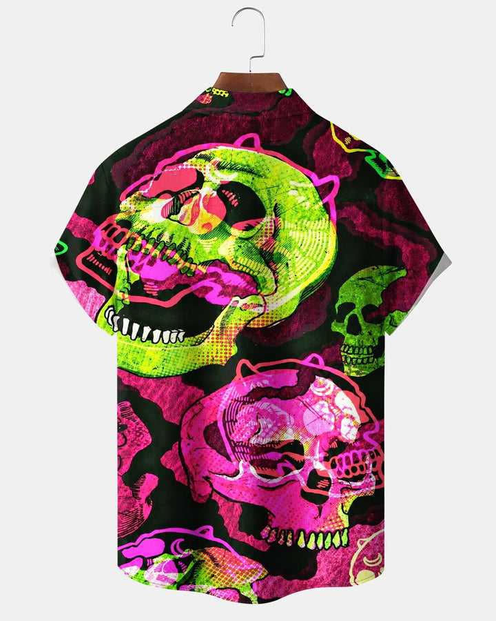 Alohadaddy® Halloween Skull Print Men&