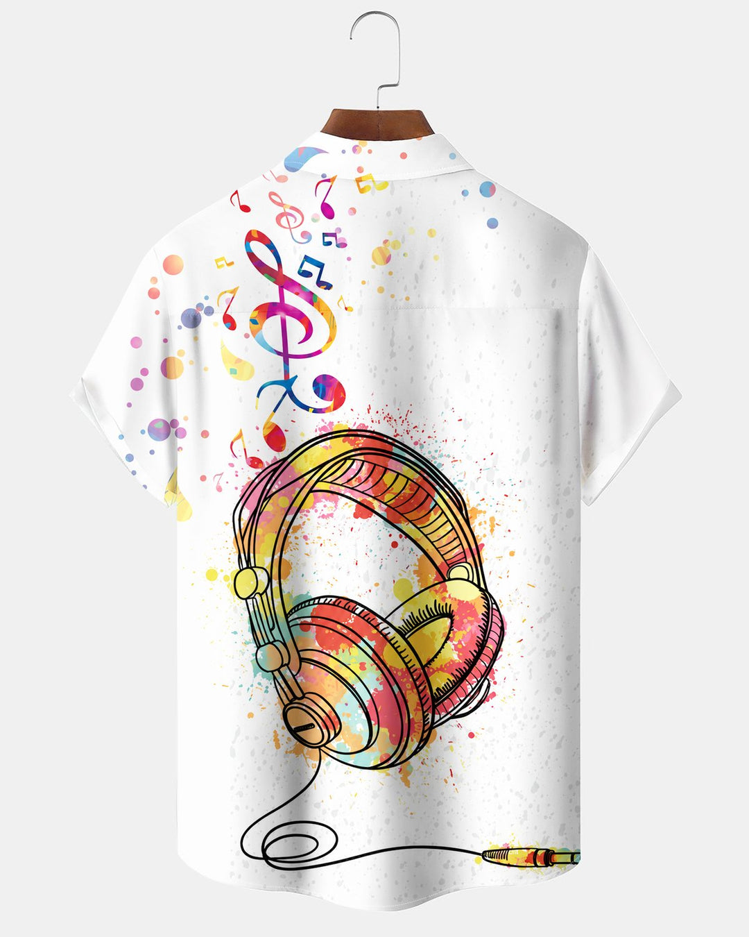 Alohadaddy® Casual Music Note Headphone Print Men&