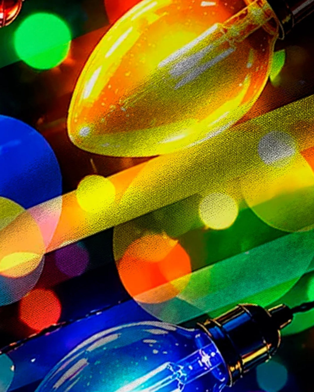 Alohadaddy® Holiday Christmas Neon Light Print Men&