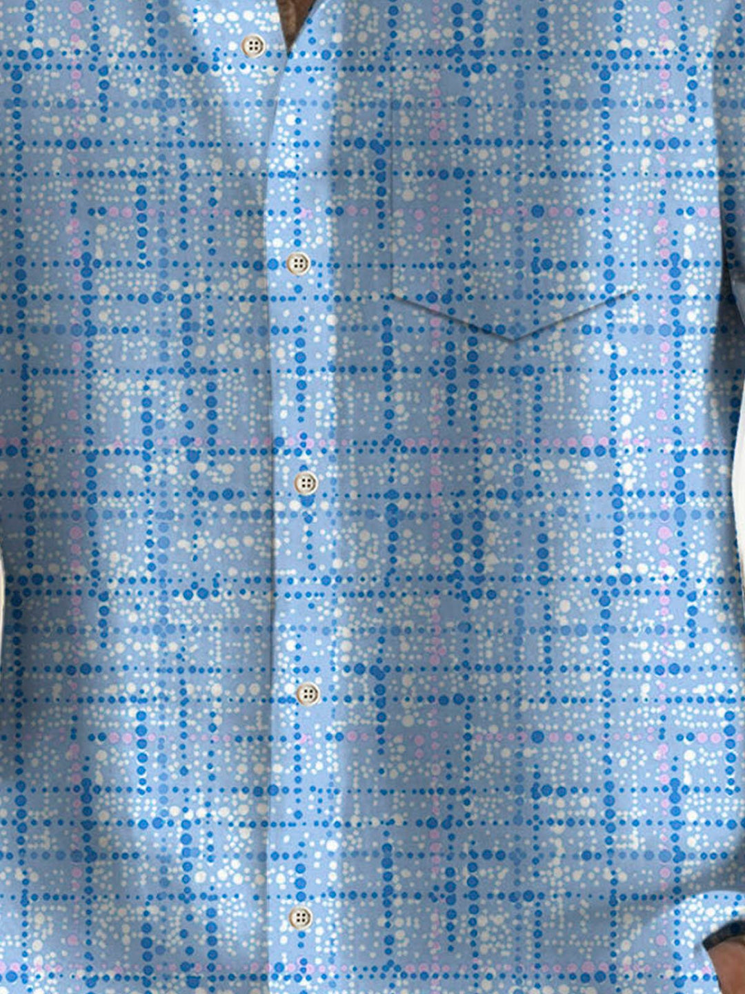 Alohadaddy Retro Geometric Textured Print Men&