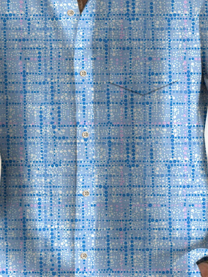 Alohadaddy Retro Geometric Textured Print Men&