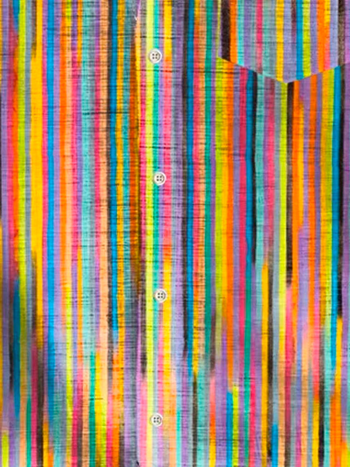 Alohadaddy Retro Gradient Stripes 3D Digital Print Men&