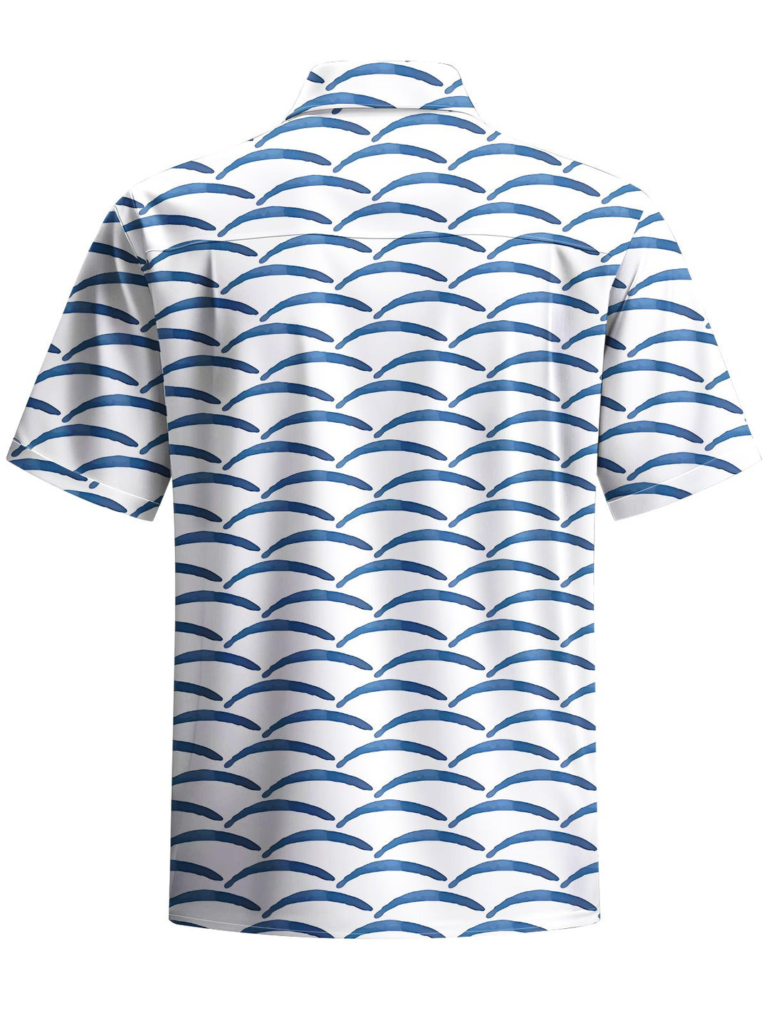 Alohadaddy® Casual Stripe Art Print Chest Pocket Men&