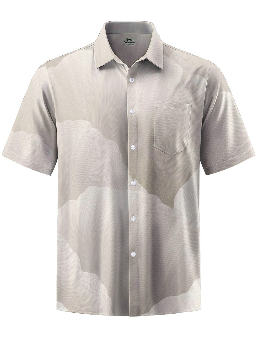 Alohadaddy® Casual Gradient Art Print Chest Pocket Men&