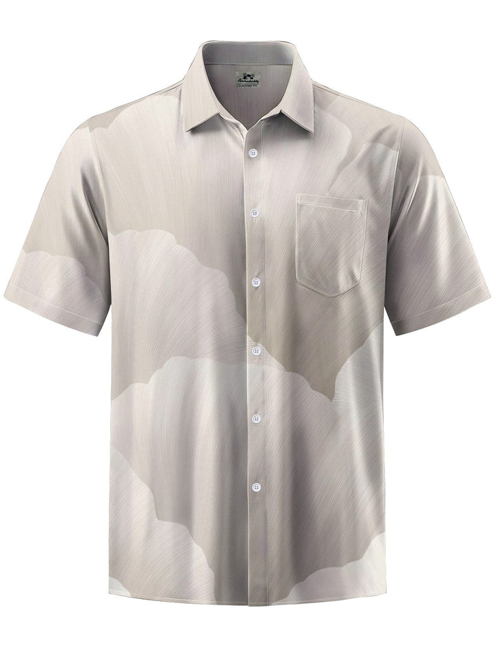 Alohadaddy® Casual Gradient Art Print Chest Pocket Men&