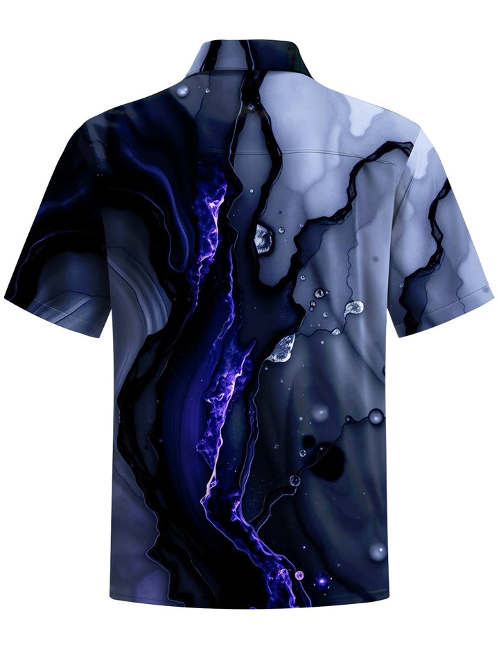 Alohadaddy® Casual Abstract Texture Print Art Men&