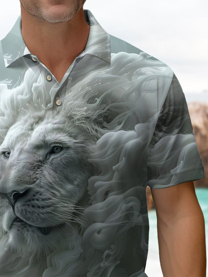 Alohadaddy® Hawaiian Lion Head Art Print Men&