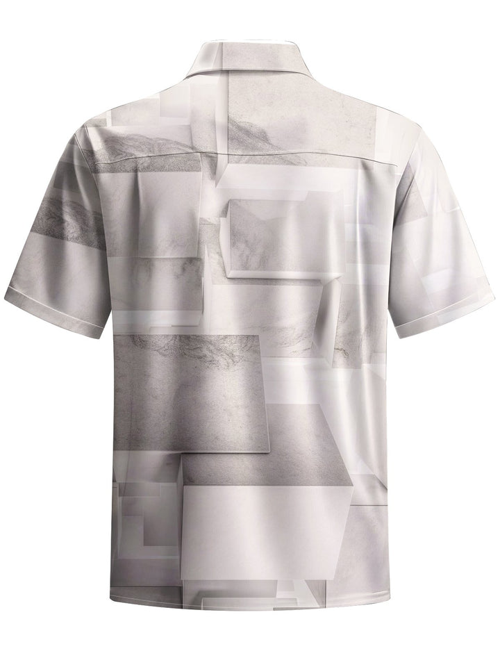 Alohadaddy® Casual Geometric Art Print Stretch Men&