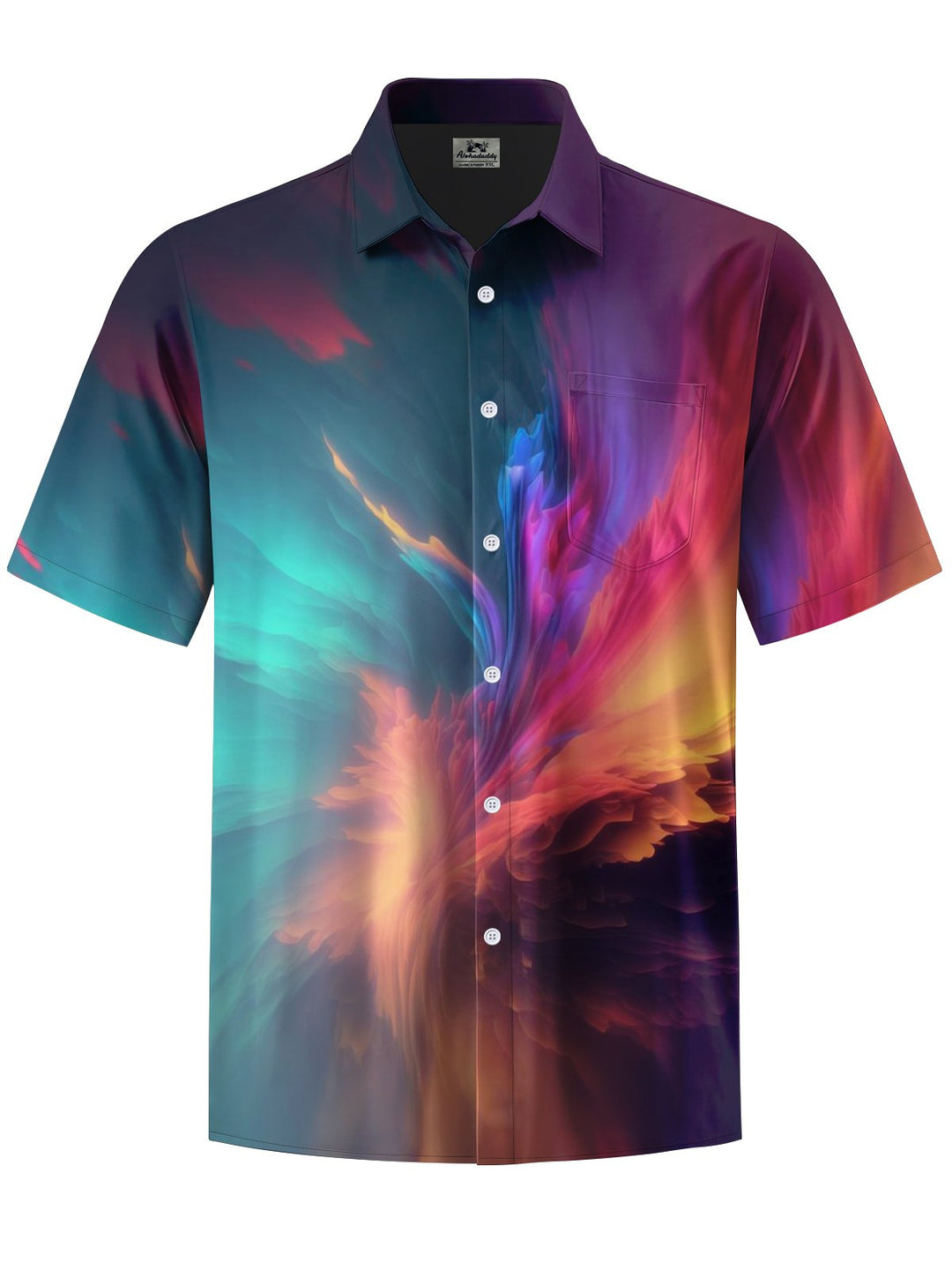 Alohadaddy® Casual Abstract Print Button Pocket Stretch Men&