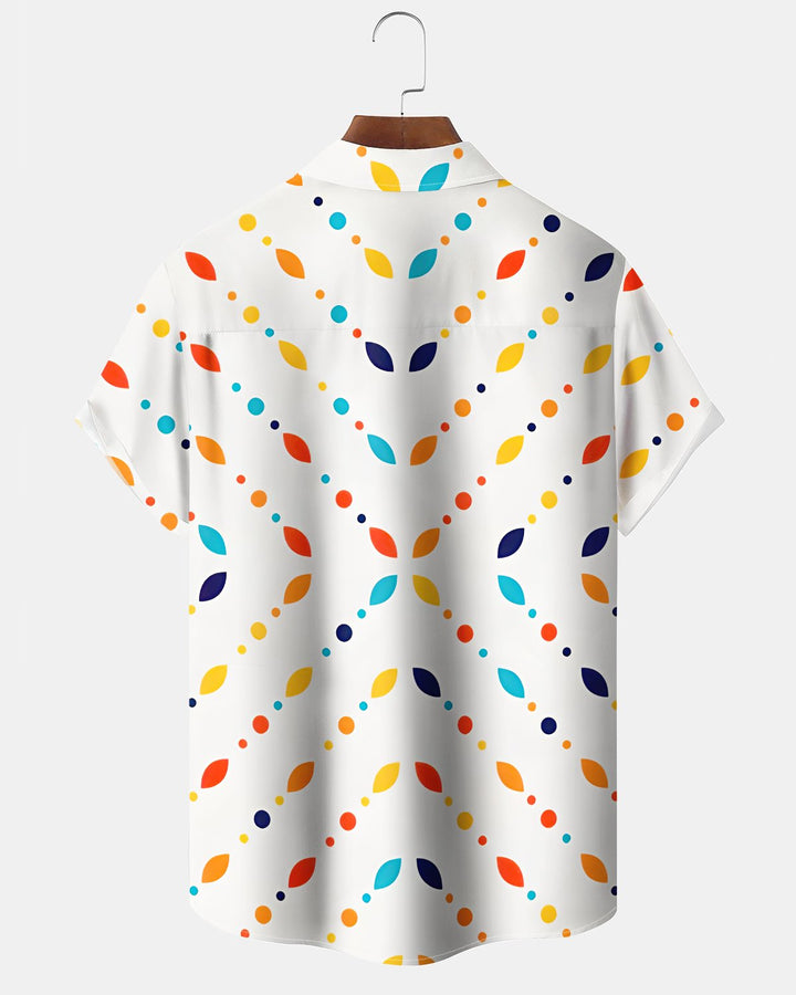 Alohadaddy® Casual Atomic Print Art Button Pocket Cardigan Men&