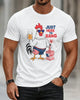 Alohadaddy® Men's Short-Sleeve T-Shirt  Labor Day Graphic Crew Neck