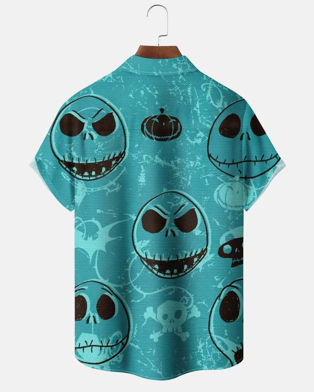 Alohadaddy® Men’s Short-Sleeve Button-Down Shirt  Vintage-Style Christmas Print with Pocket