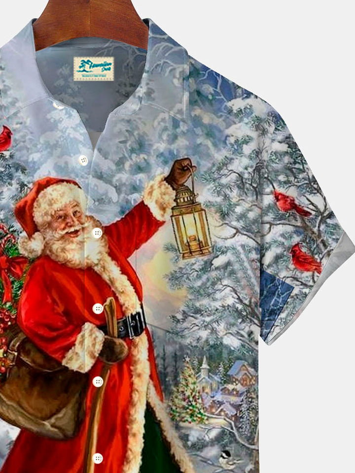 Alohadaddy Christmas Xmas Santa Print Men&