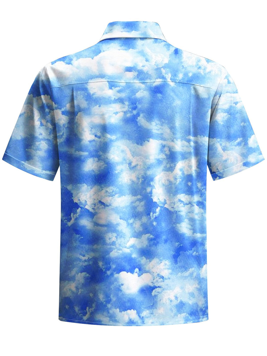 Alohadaddy® Hawaii Sky Art Print Chest Pocket Moisture Wicking Men&
