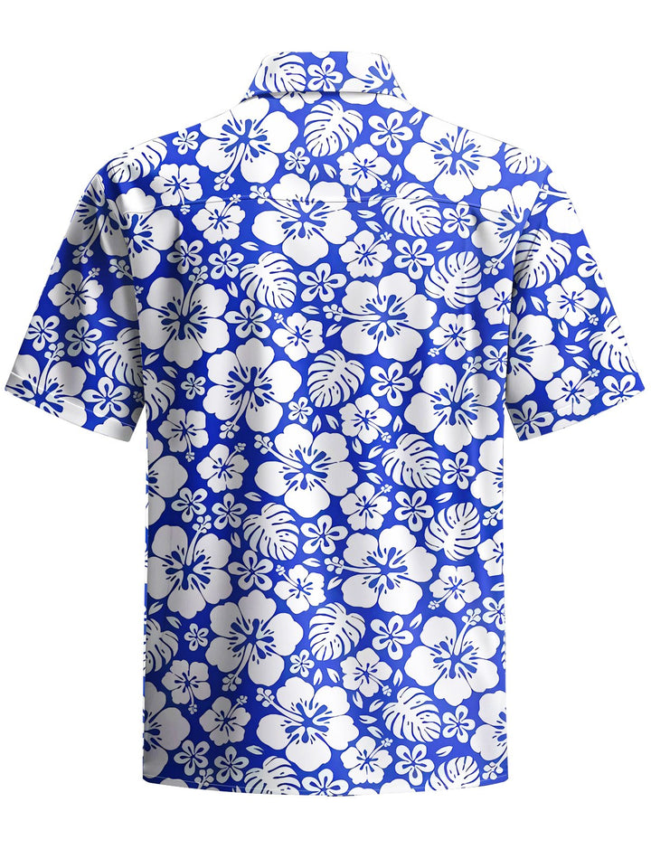 Alohadaddy® Hawaiian Hibiscus Art Print Chest Pocket Men&