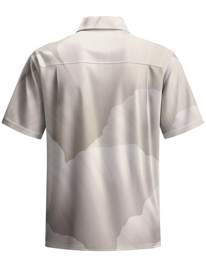 Alohadaddy® Casual Gradient Art Print Chest Pocket Men&
