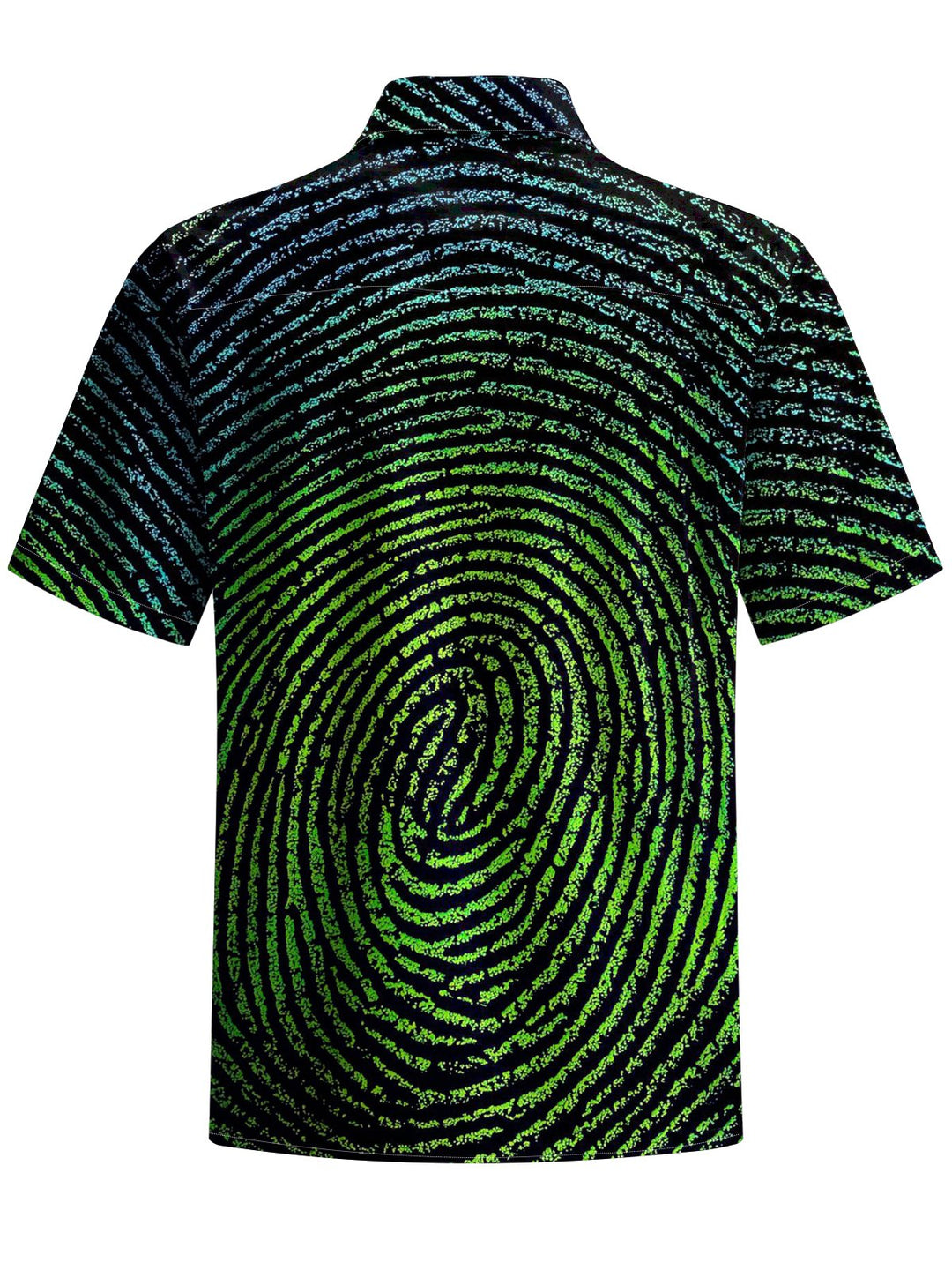Alohadaddy® Casual Print Stripe Contrast Art Print Chest Pocket Men&