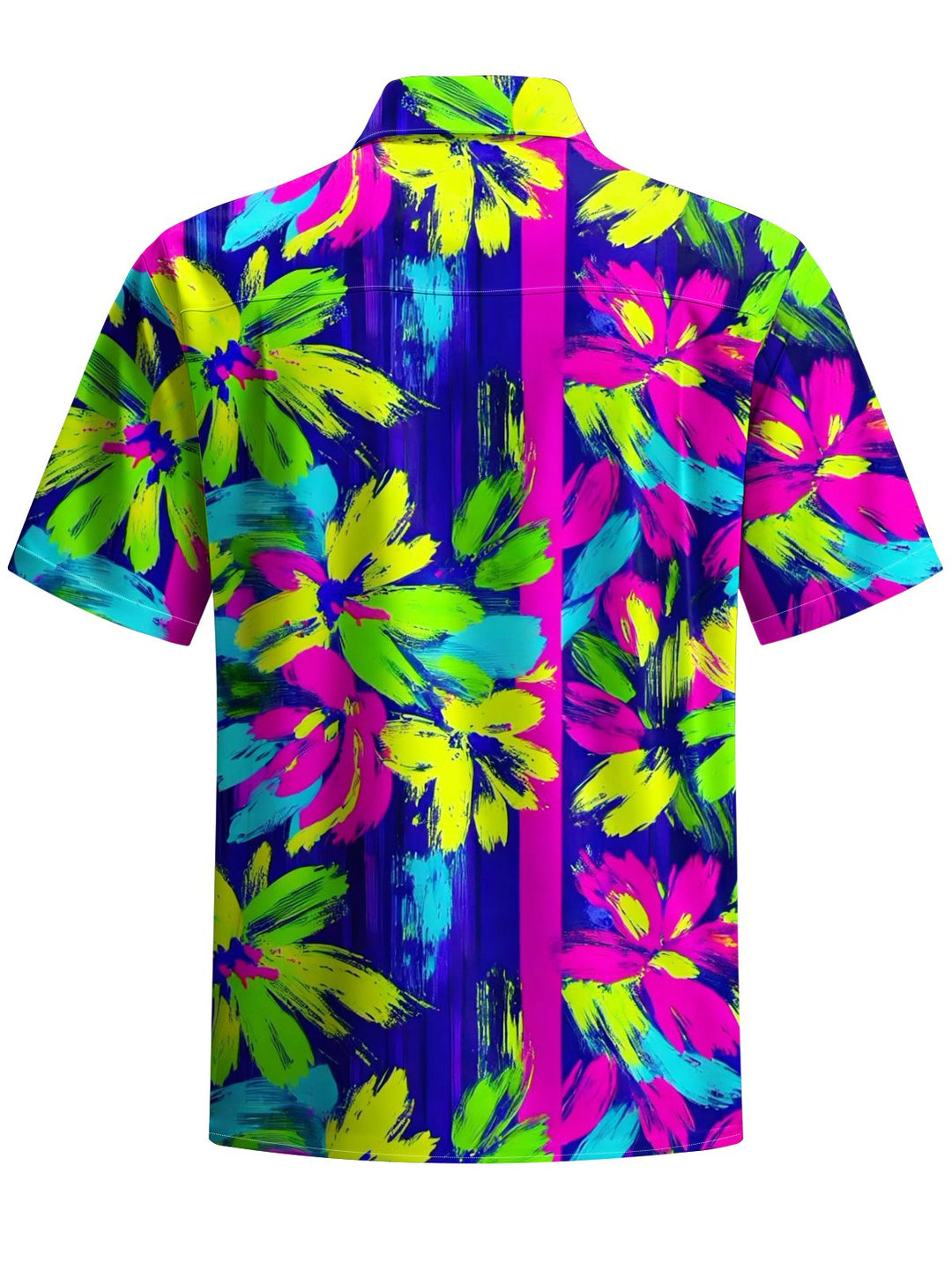 Alohadaddy® Hawaiian Floral Painting Art Print Chest Pocket Men&