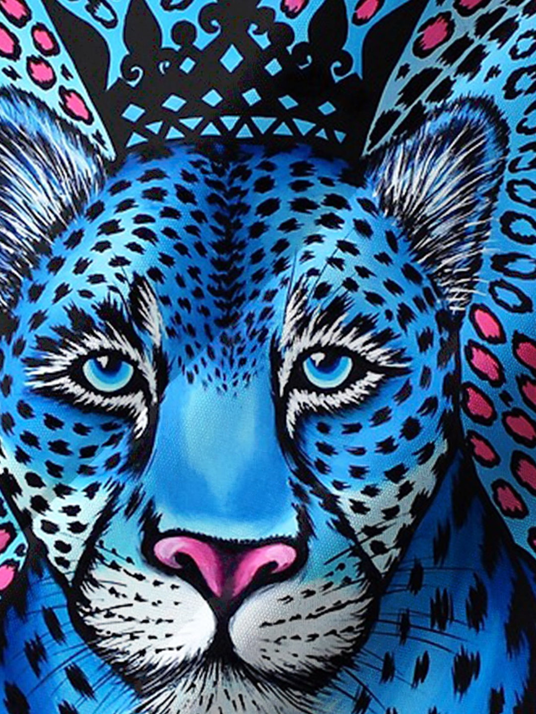 Alohadaddy® Casual Leopard Print Art Print Chest Pocket Men&