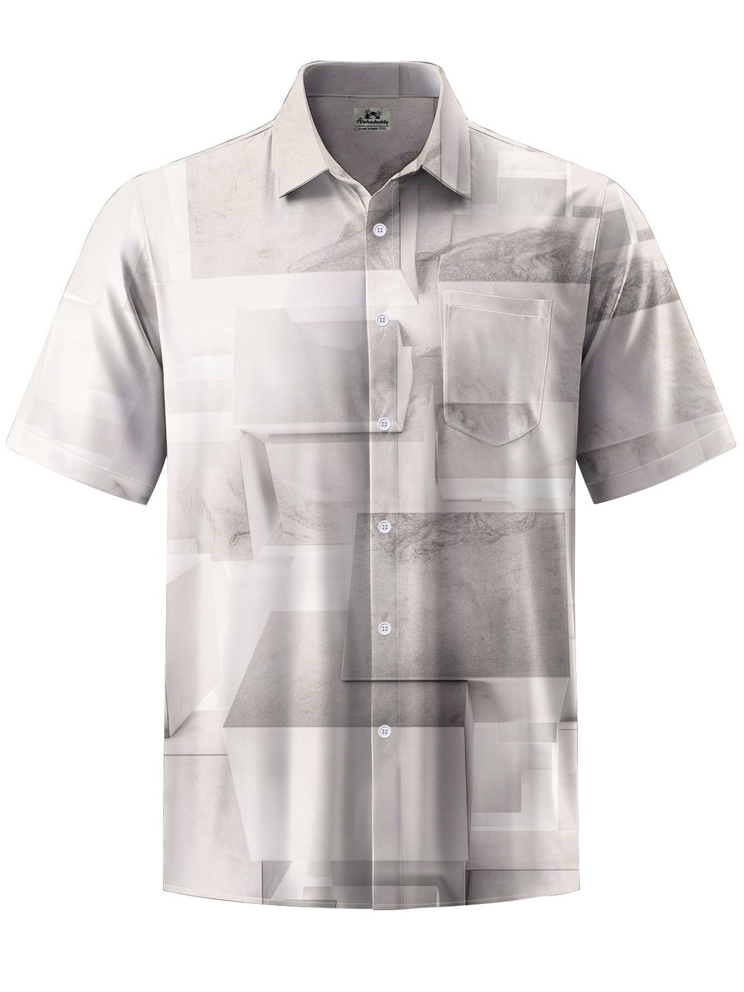 Alohadaddy® Casual Geometric Art Print Stretch Men&