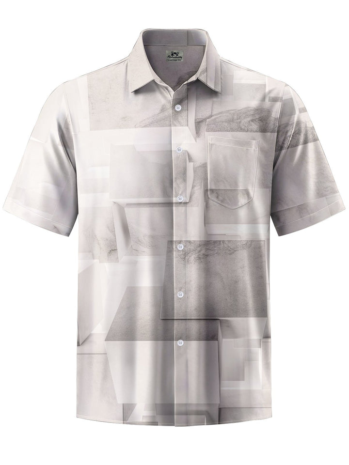 Alohadaddy® Casual Geometric Art Print Stretch Men&