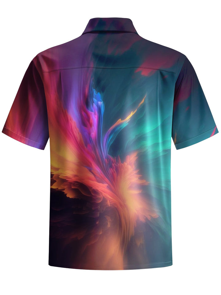 Alohadaddy® Casual Abstract Print Button Pocket Stretch Men&
