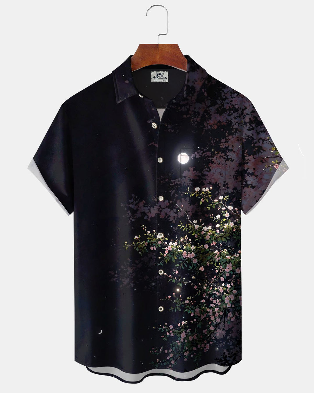 Alohadaddy® Casual Floral Night Sky Print Art Stretch Men&