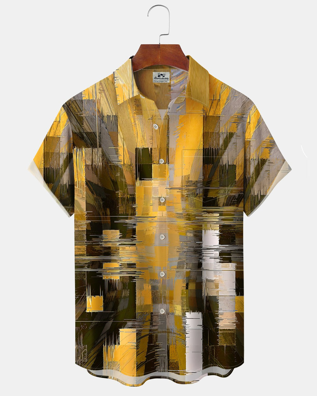 Alohadaddy® Vintage Abstract Print Art Button Pocket Cardigan Men&
