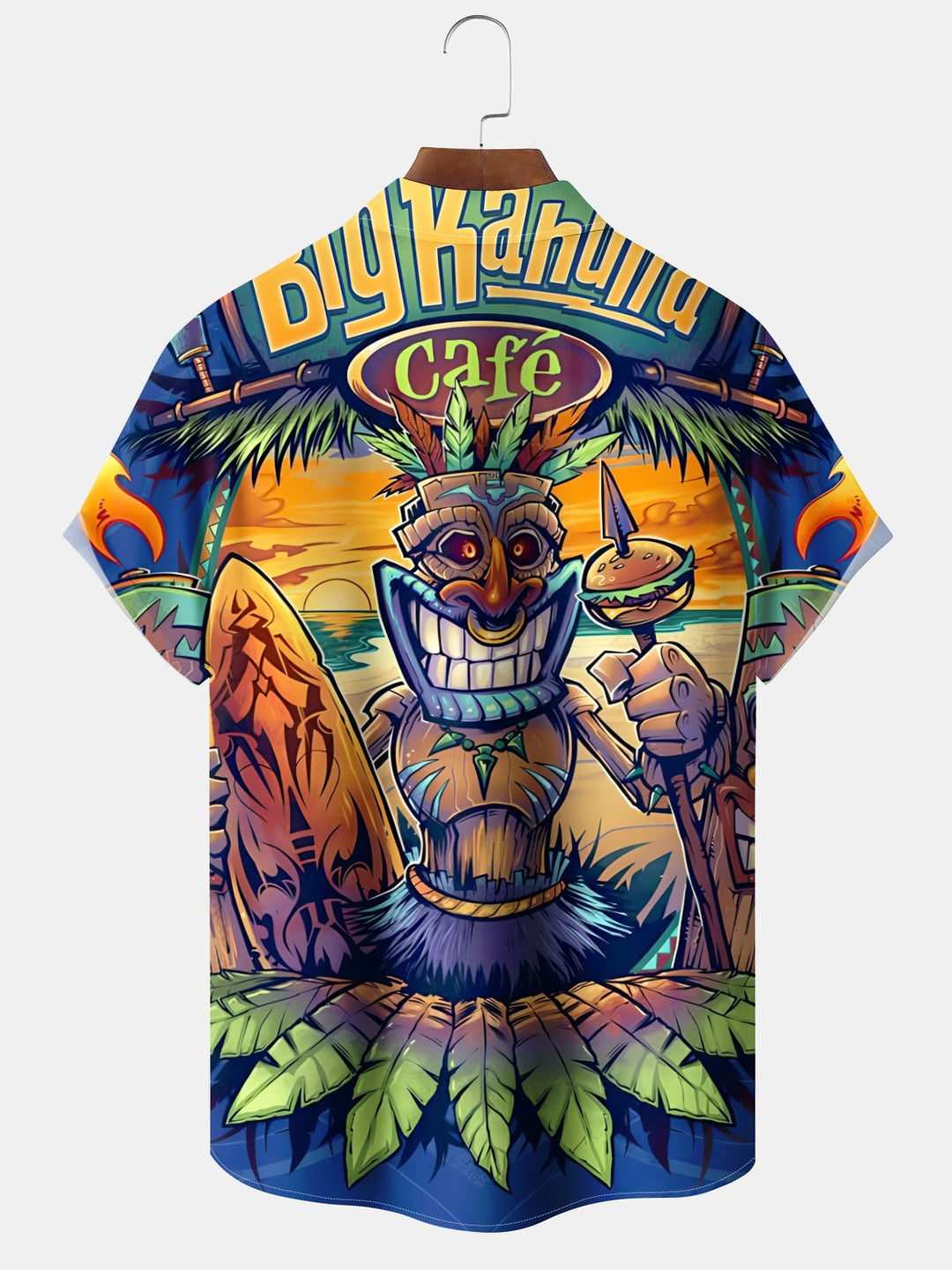 Alohadaddy Hawaiian Vacation Beach Print Art Button Cardigan Pocket Polyester Stretch Large Size Long Short Sleeve Shirt