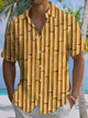 Alohadaddy® Casual Bamboo Art Print Moisture Wicking Men's Short Sleeve Shirt Big & Tall