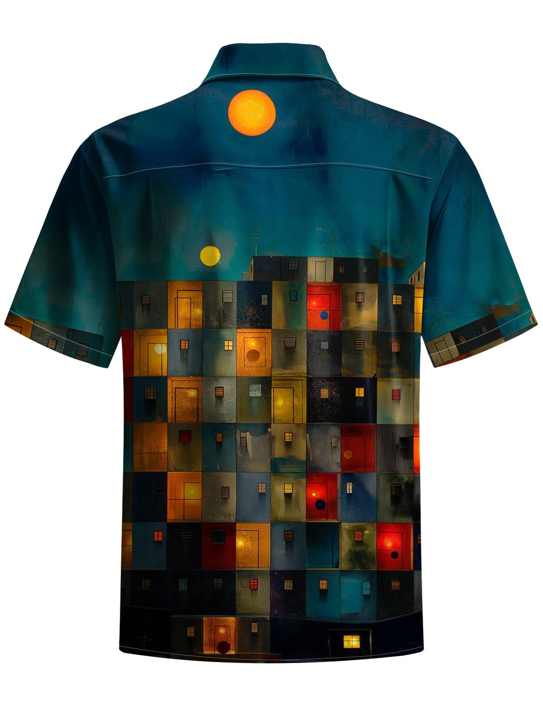 Alohadaddy® Vintage Night Room Art Print Chest Pocket Men&
