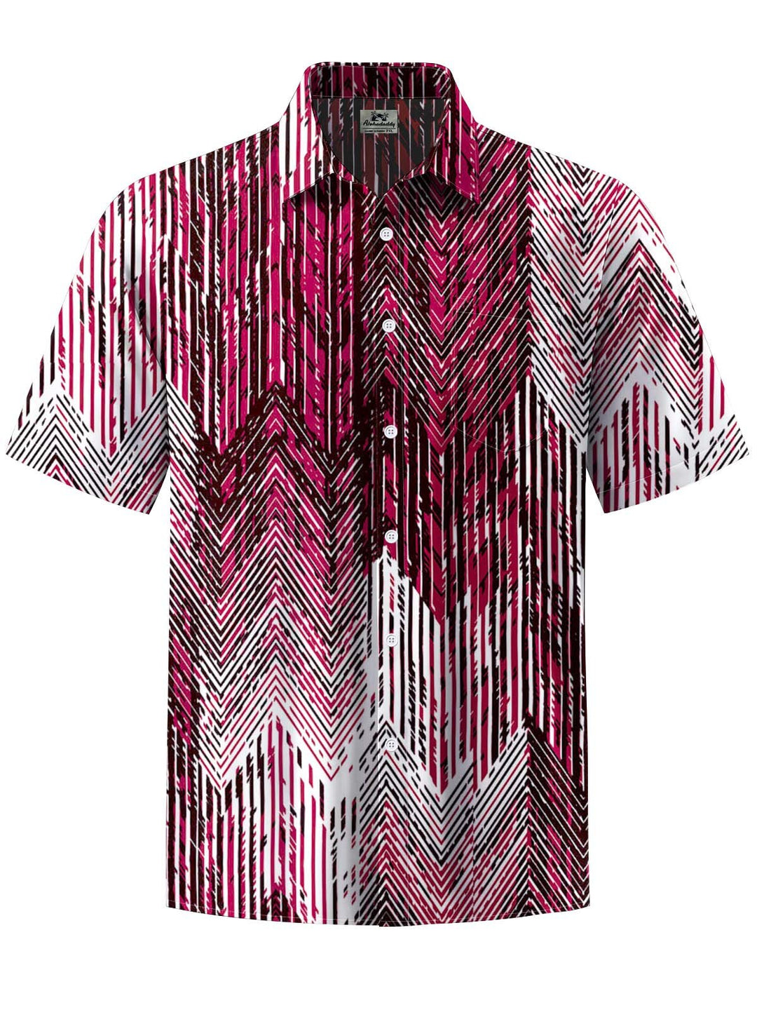Alohadaddy® Casual Stripe Print Art Pocket Elastic Men&